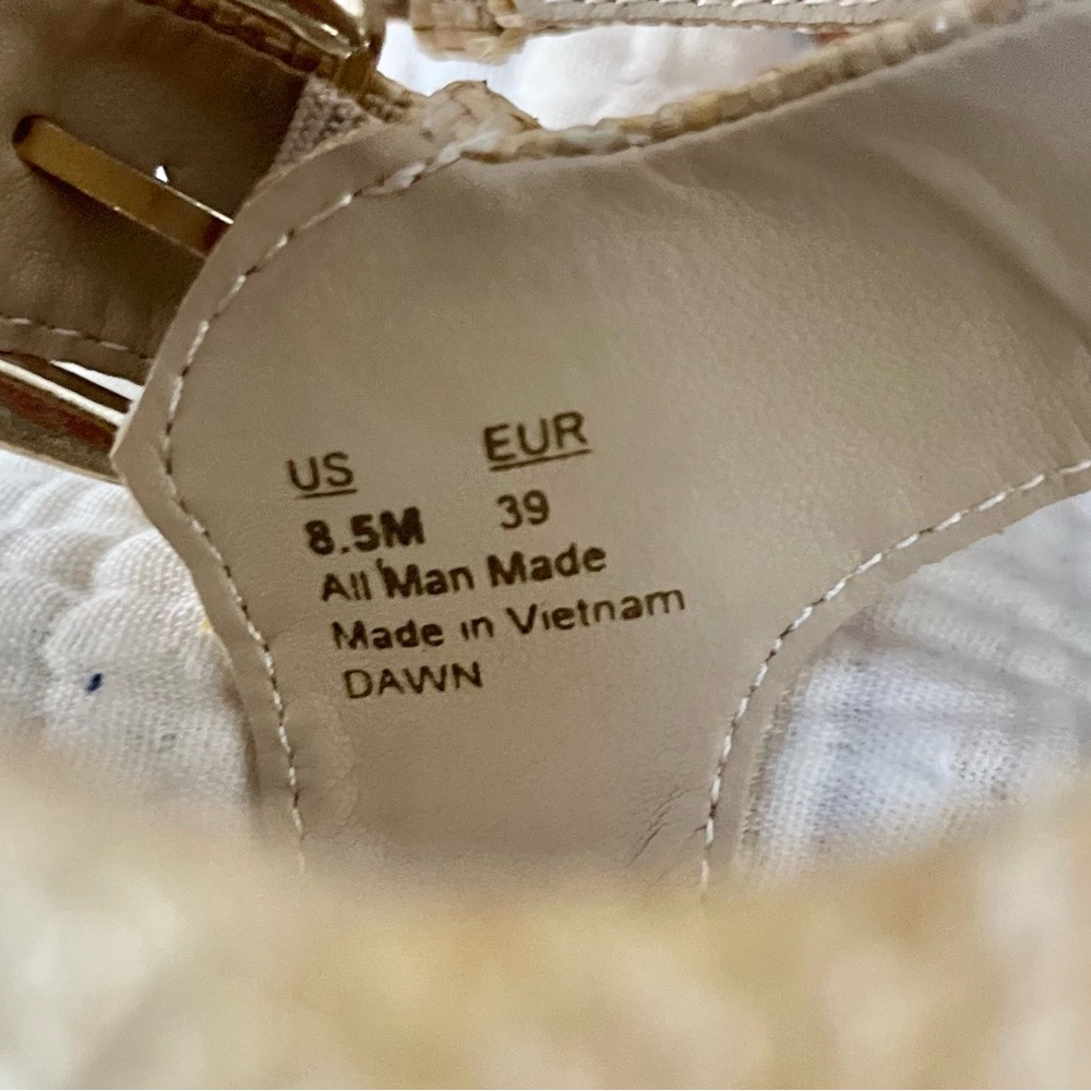 Sam Edelman Tan Raffia Gladiator Sandals - Picture 9 of 11